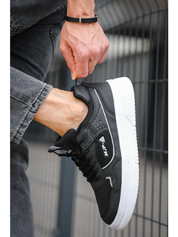 Mj 2282 Bağcıklı Kalın Taban Erkek Sneaker - Görsel 3