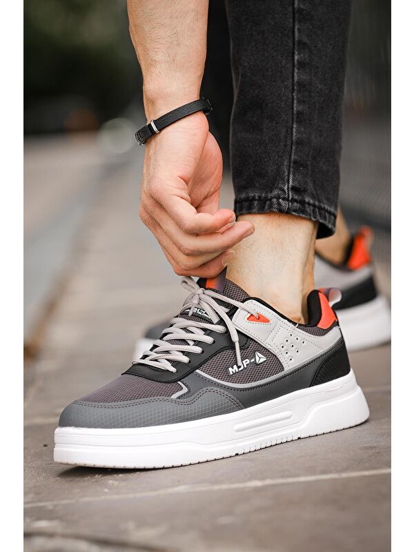 Mj 2282 Bağcıklı Kalın Taban Erkek Sneaker - Görsel 3