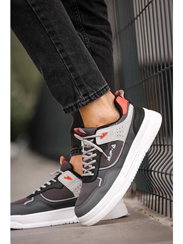 Mj 2282 Bağcıklı Kalın Taban Erkek Sneaker - Görsel 4