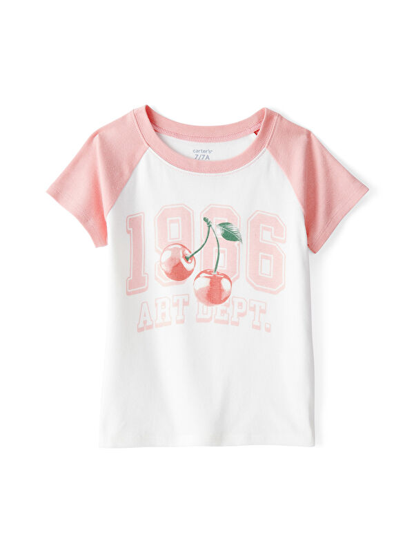 Carter's Kız Çocuk Ekru Tshirt