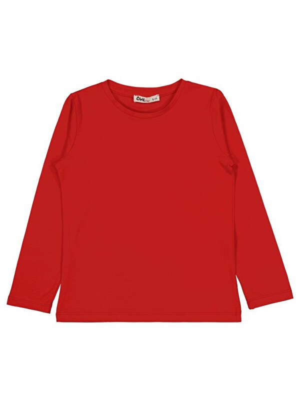Civil Girls Basic 10-13 Yaş Sweatshirt - Kırmızı 13-14 Yaş