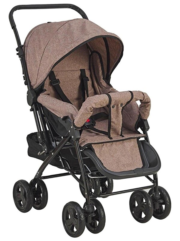 Lava Baby Cıft Yonlu Bebek Arabası - Kahverengi