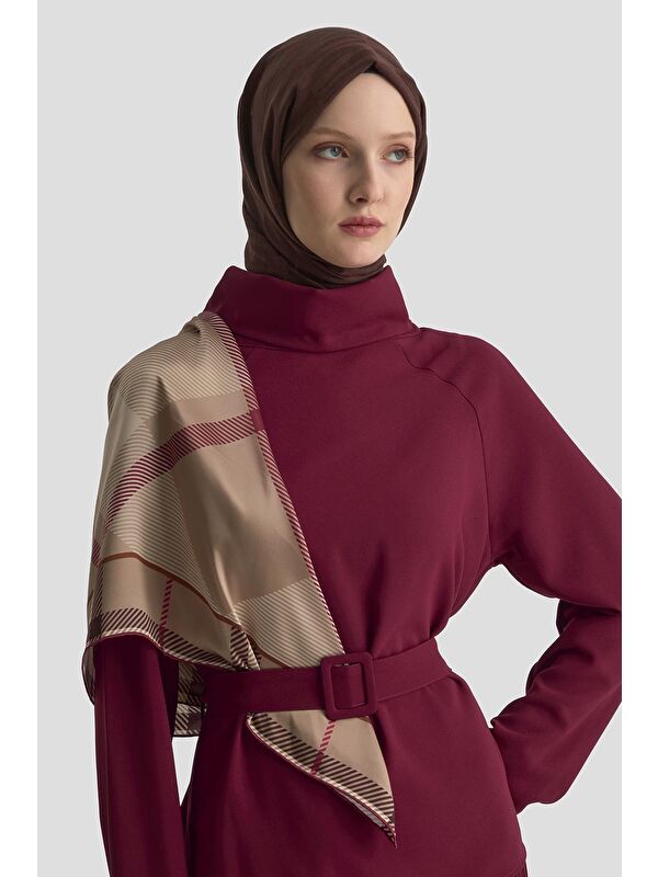 ARMİNE Kırışık Efektli Takım 25Kd1019 Bordo