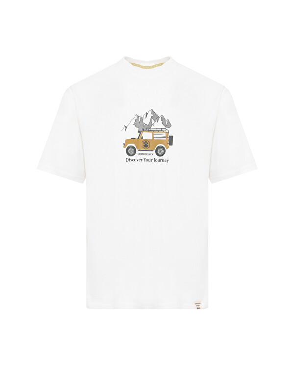 Lumberjack Ekru Erkek Kısa Kol T-Shirt