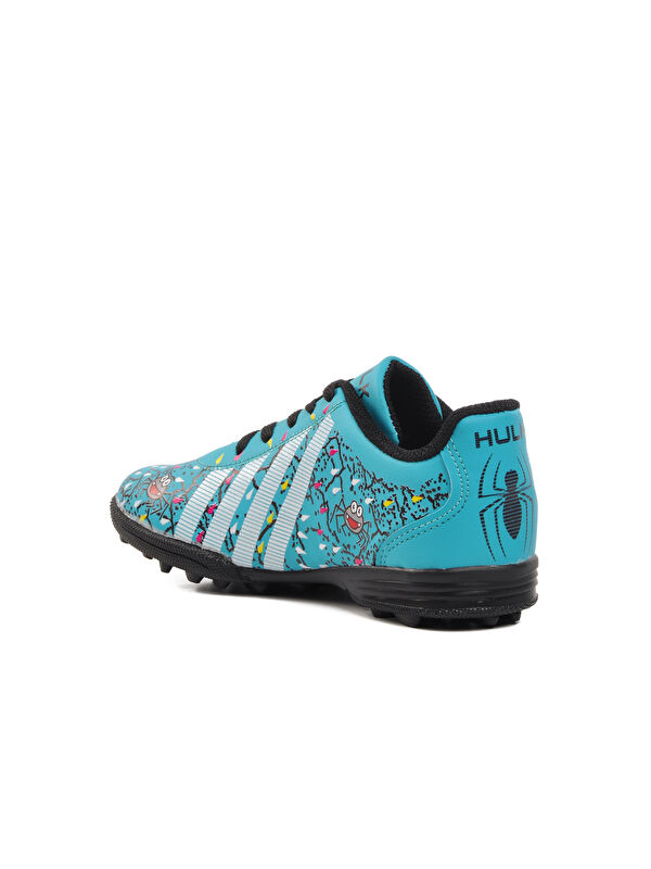 Örümcek Desenli Turkuaz Çocuk Halı Saha Ayakkabısı - Görsel 5