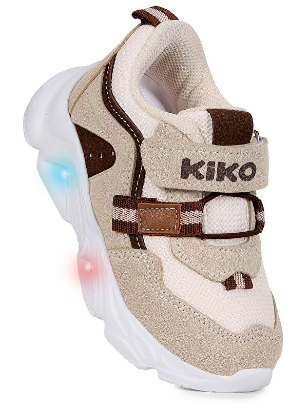 Kiko Kids Denfor Cırtlı Işıklı Faylon Taban Erkek Bebek Spor Ayakkabı