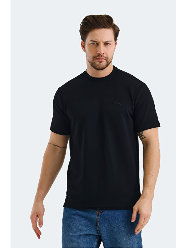 SLAZENGER BREEZE Erkek Tişört Siyah