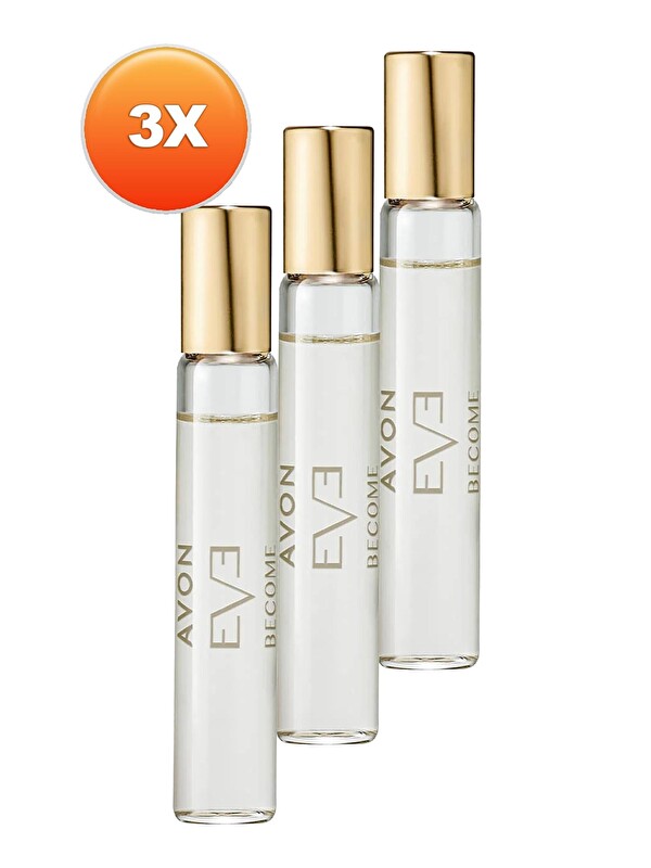AVON Eve Become Kadın Parfüm Çanta Boyu Edp 10 Ml. Üçlü Set