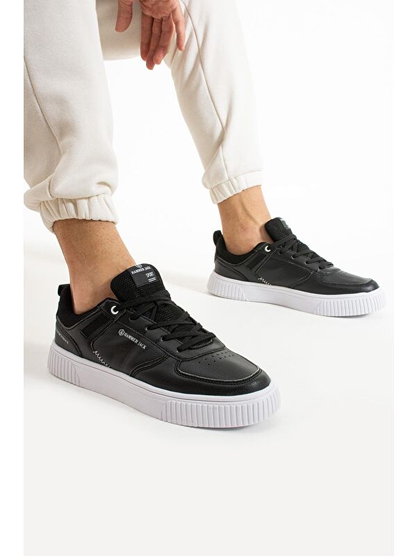 Wie Siyah Beyaz Erkek Spor Ayakkabı - Görsel 4