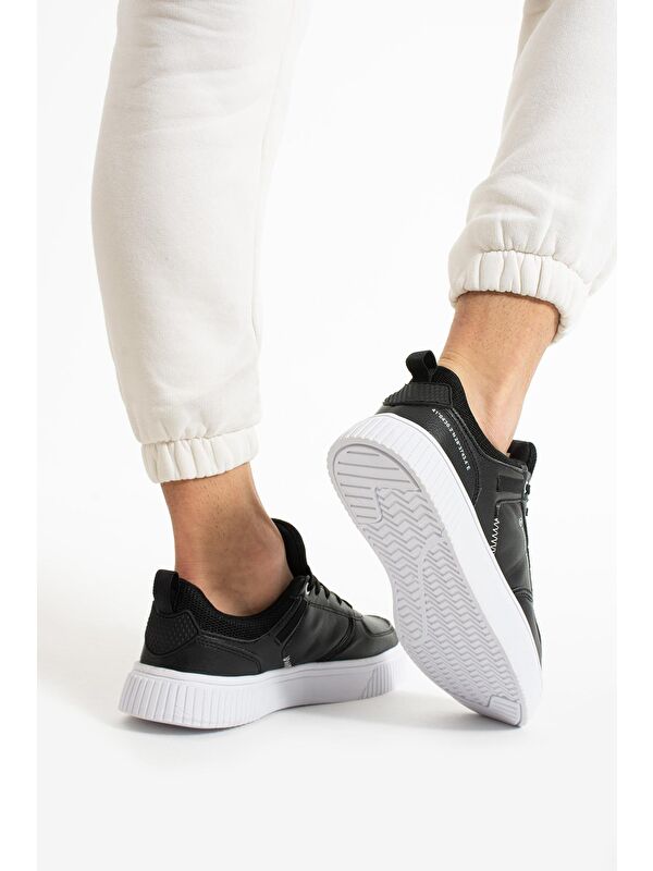 Wie Siyah Beyaz Erkek Spor Ayakkabı - Görsel 5