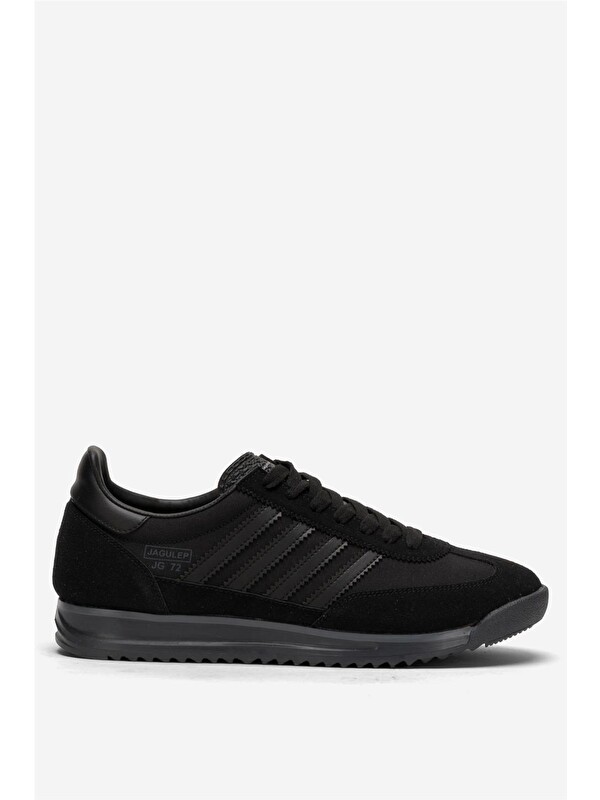 LİGER Erkek Günlük Rahat Taban Yumuşak Hafif Sneaker Bağcıklı Spor Ayakkabı  Sİyah