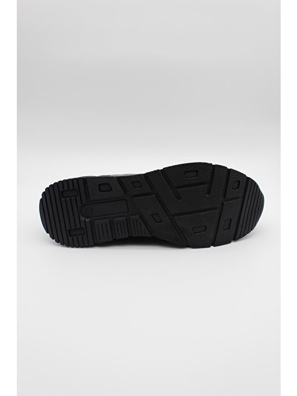 Siyah Hakiki Deri Termo Taban Bağcıklı Casual Ayakkabı 1033235114 - Görsel 3