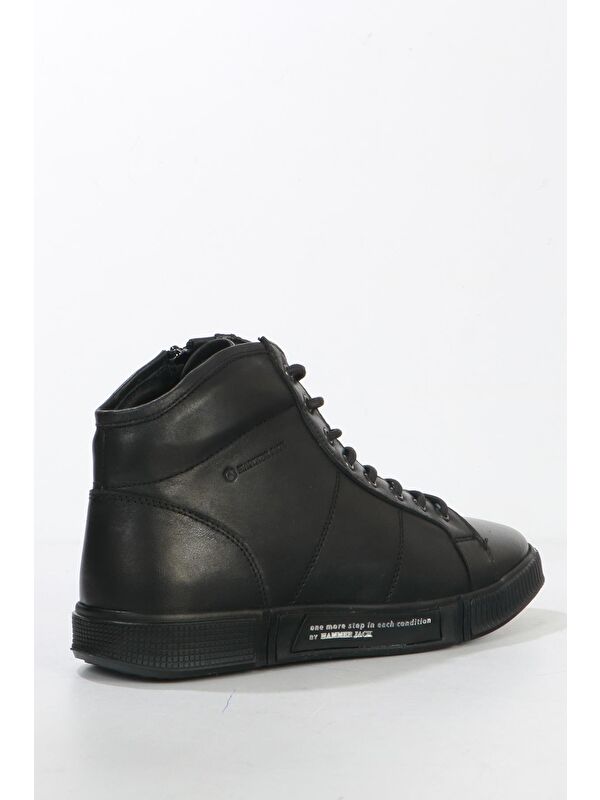 Erbos Hakiki Deri Siyah Outdoor Erkek Bot - Görsel 4