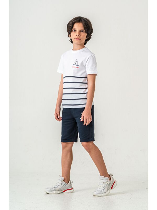 Mışıl Kids Adventure Baskılı  Erkek Çocuk Şort - Tişört Takımı