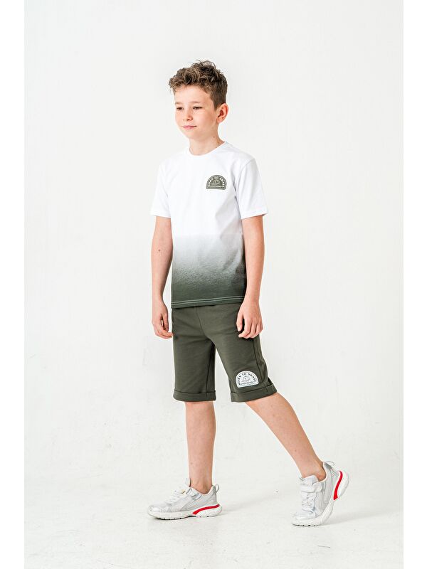 Mışıl Kids Born The Skate Baskılı  Erkek Çocuk Şort - Tişört Takımı