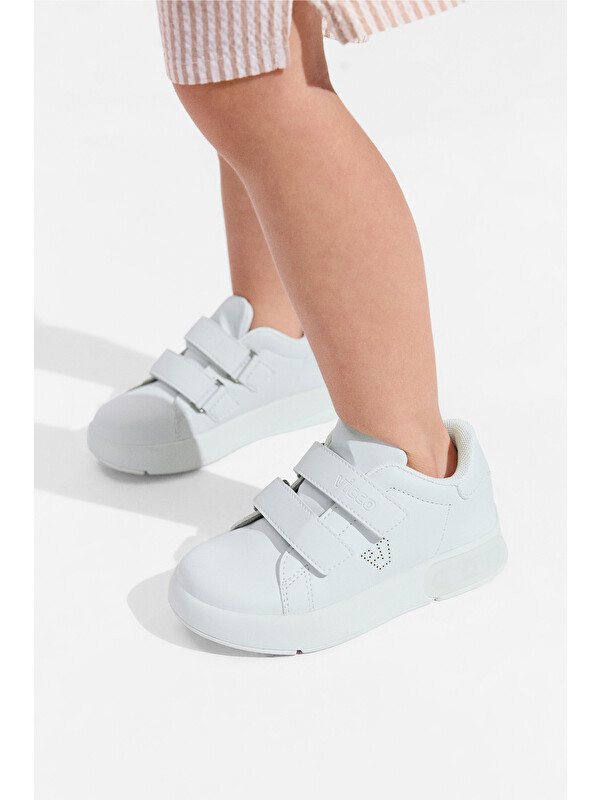 Vicco Oyo II Işıklı Unisex Okul Öncesi Beyaz Sneaker