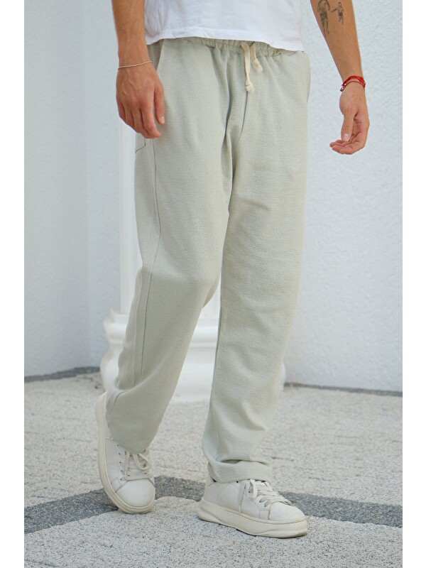 Shooter Sportswear Çağla Erkek Baggy Kalıp Eşofman Altı Bağcıklı Rahat Kesim Günlük Pantolon