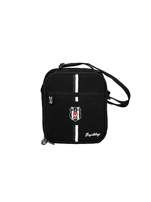 Beşiktaş Emprime Baskı Detaylı Kanvas Beslenme Çantası 26381
