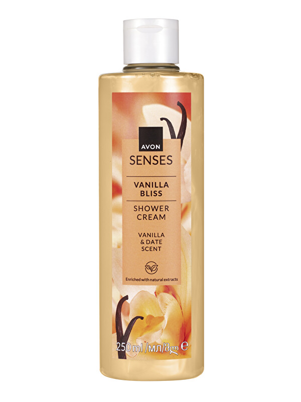 AVON Senses Vanilla Bliss Vanilya ve Hurma Kokulu Duş Jeli 250 Ml.