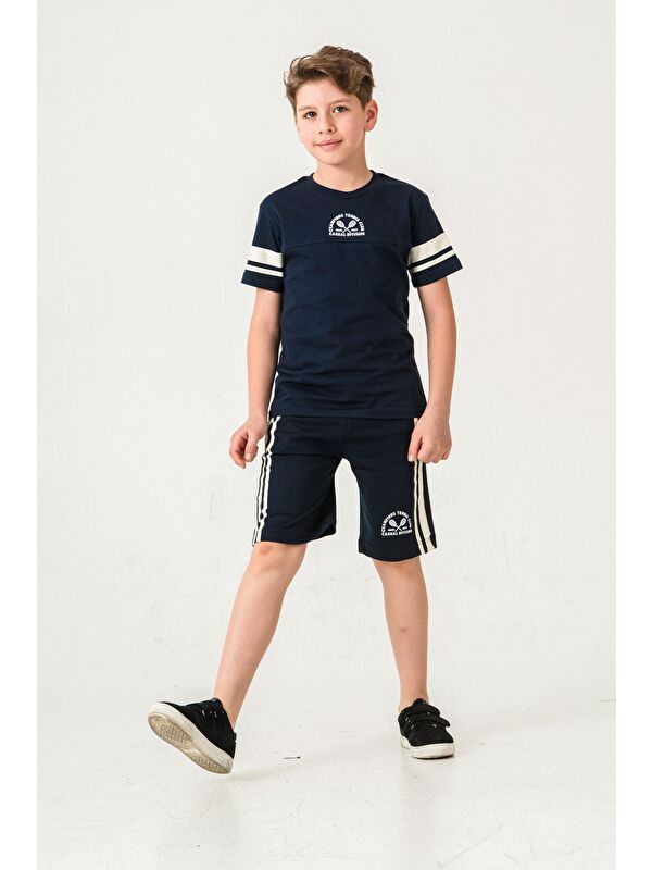 Mışıl Kids Champions Tennis Club Casual Division Baskılı  Erkek Çocuk Şort - Tişört Takımı