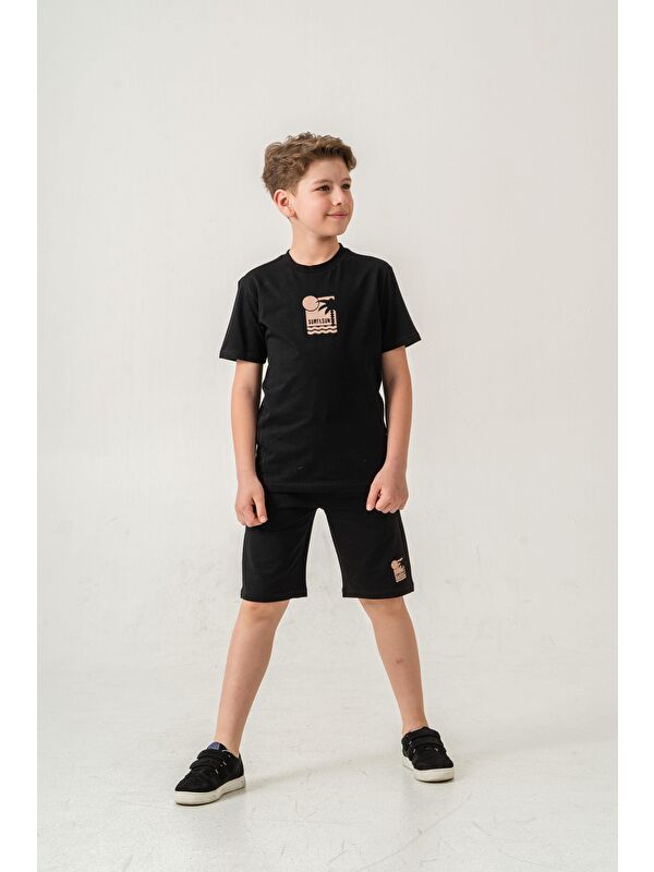 Mışıl Kids Surf & Sun Baskılı Erkek Çocuk Şort - Tişört Takımı