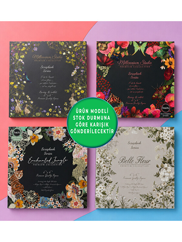 Bam Hediyelik Eşya Scrapbook Desen Defteri