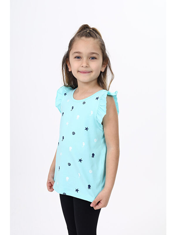 Toontoykids Kız Çocuk Baskılı Atlet