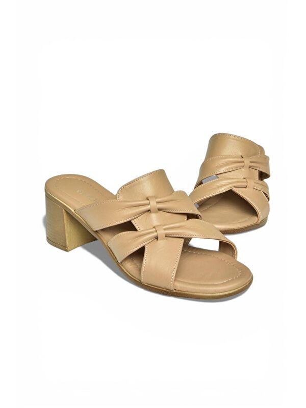 Fox Shoes Bej Kadın Terlik P555455803