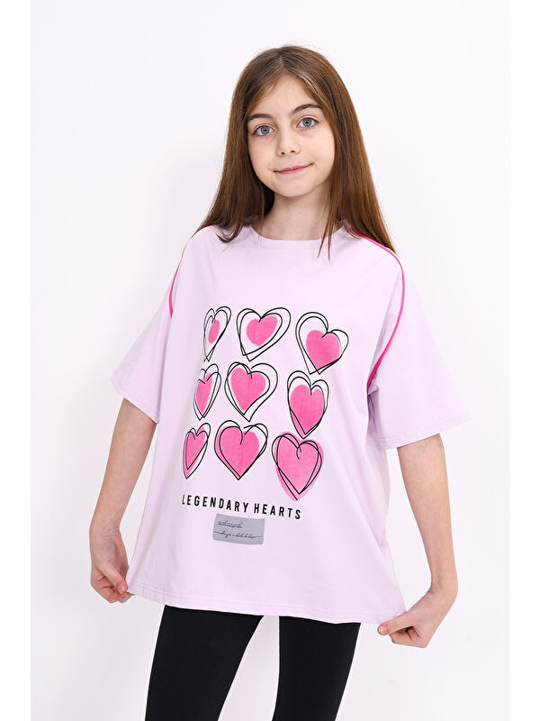 Toontoykids Kız Çocuk Baskılı Tişört
