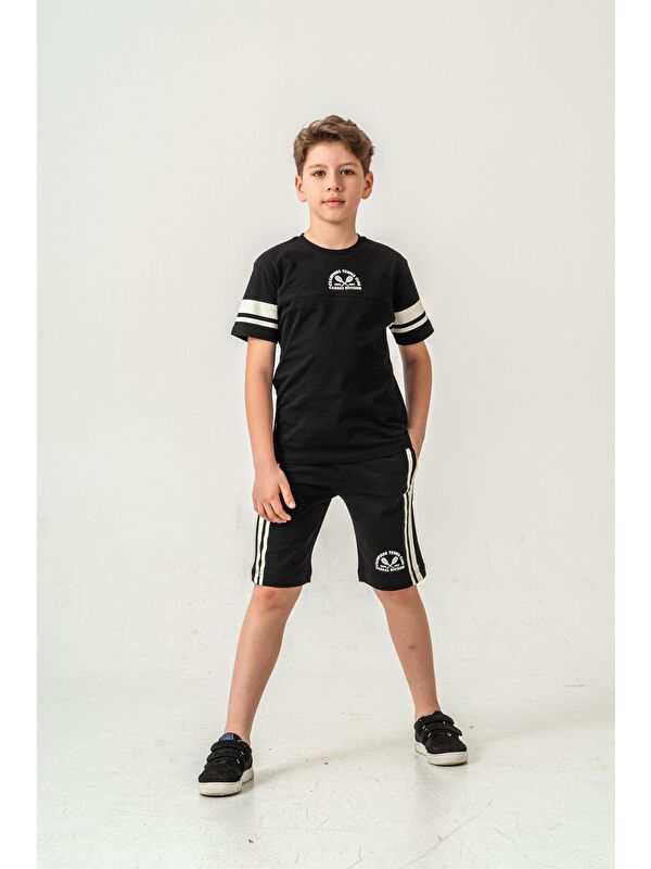 Mışıl Kids Champions Tennis Club Casual Division Baskılı  Erkek Çocuk Şort - Tişört Takımı