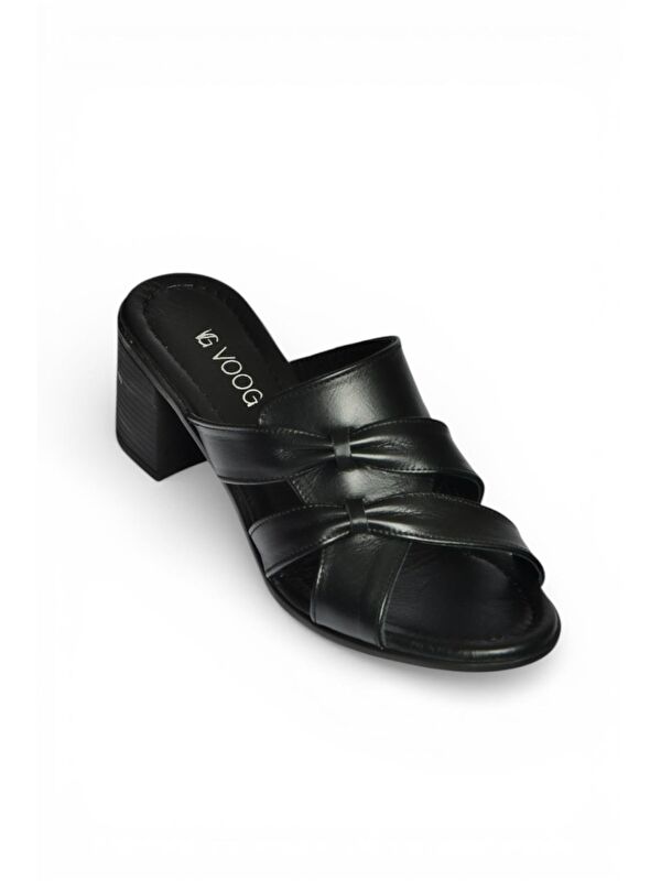 Fox Shoes Siyah Kadın Terlik P555455803