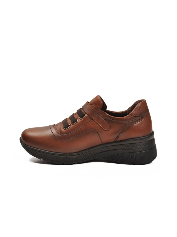 Taba Hakiki Deri Anatomik Kadın Casual Ayakkabı PLV144 Z - Görsel 5