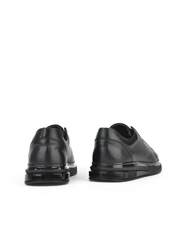 Erkek Hakiki Deri Sneaker 151983Z2050 Siyah - Görsel 4