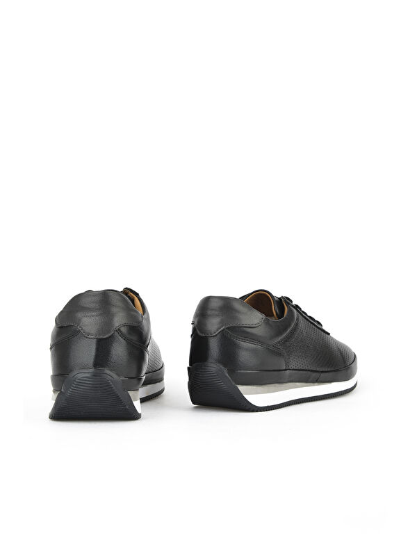Erkek Hakiki Deri Sneaker 1511002Z063 Siyah - Görsel 4
