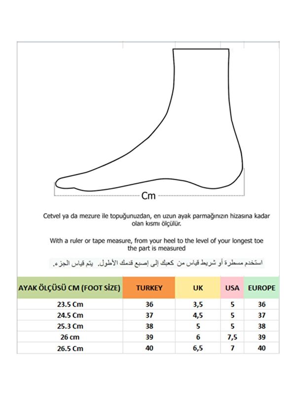 W708 Kadın Klasik Günlük Tarz ve Rahat Topuklu Ayakkabı - Görsel 5