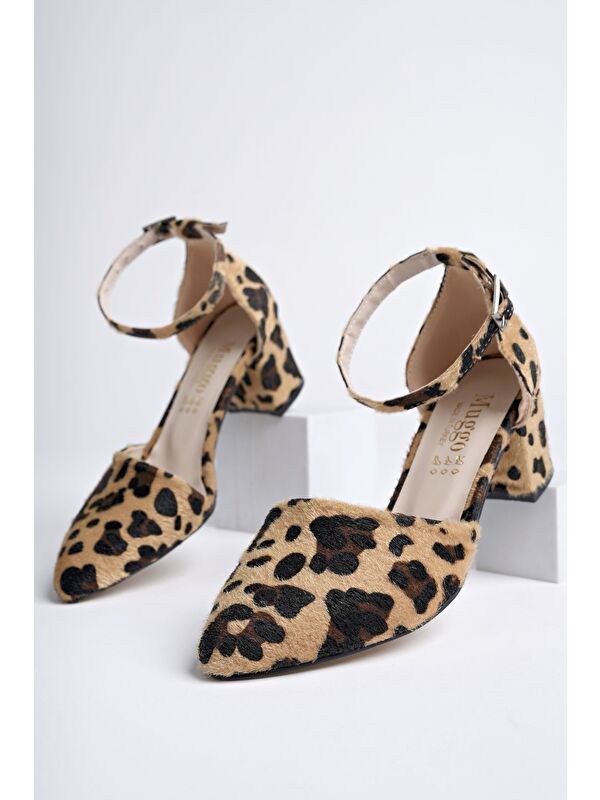 W708 Kadın Klasik Günlük Tarz ve Rahat Topuklu Ayakkabı - Görsel 6