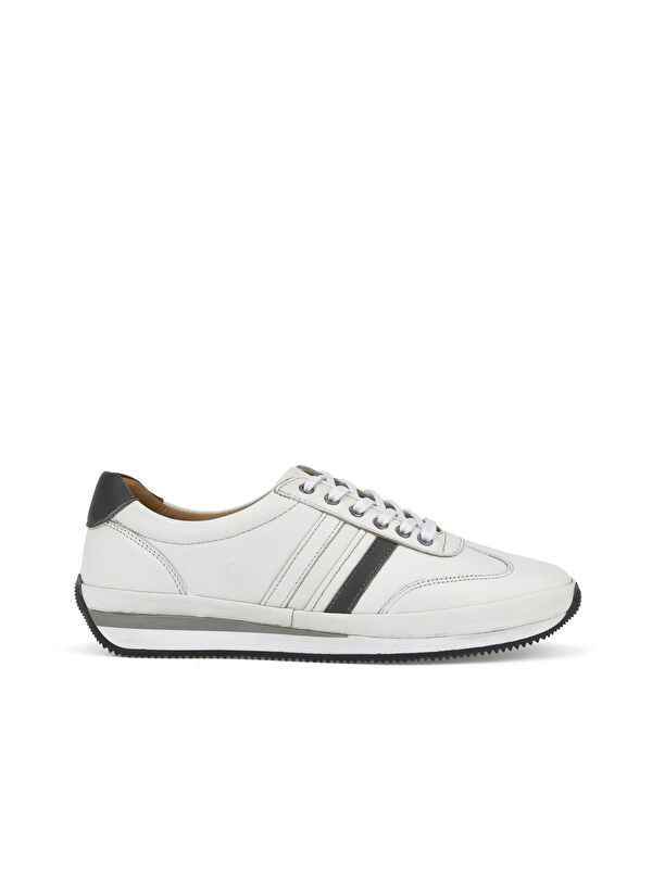 Erkek Hakiki Deri Sneaker 1511002Z060 Beyaz - Görsel 2
