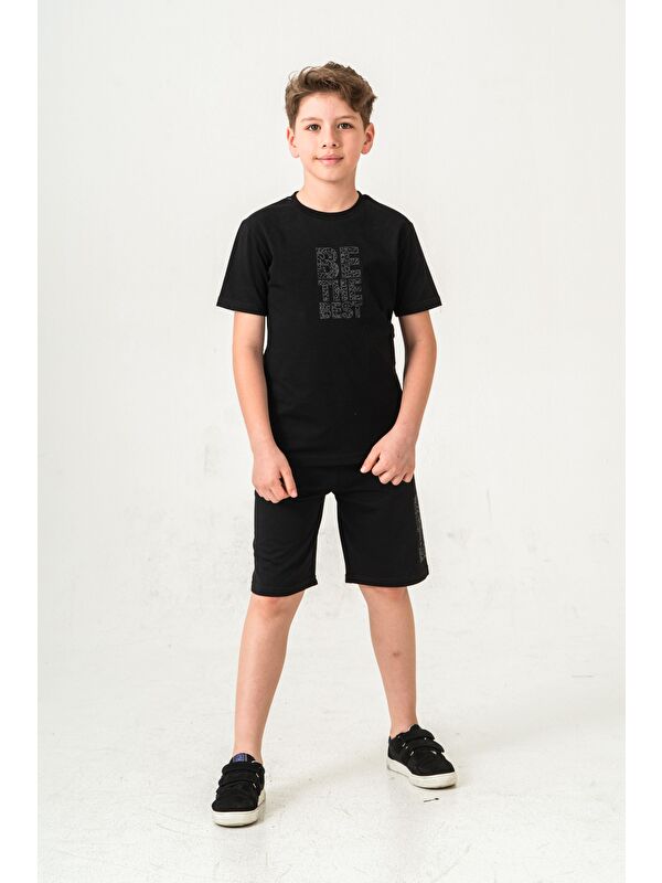 Mışıl Kids Be The Best Baskılı  Erkek Çocuk Şort - Tişört Takımı