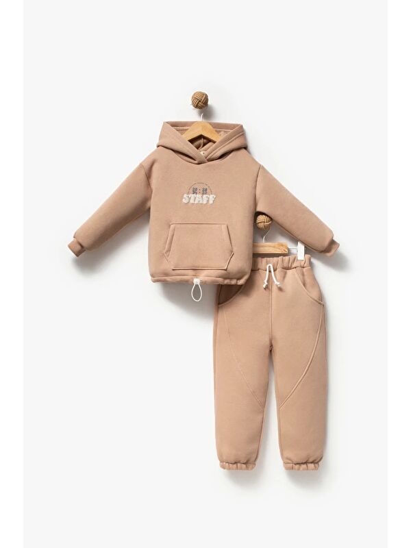 Jikko Baby Sırt Baskılı Unisex Çocuk Sweat Eşofman Takımı 8175