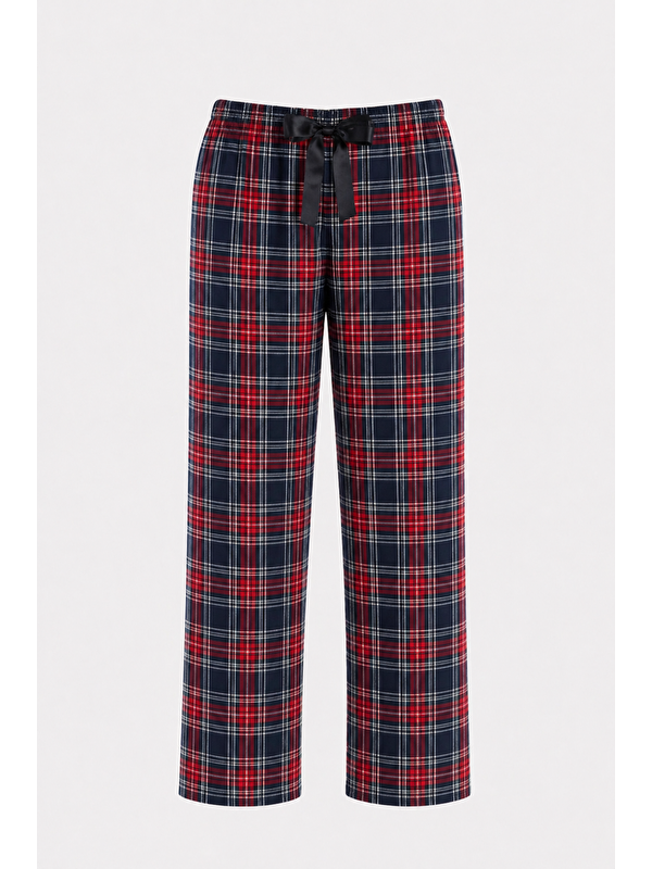 Formo Kadın Desenli Viskon Düz Paça Pijama Altı