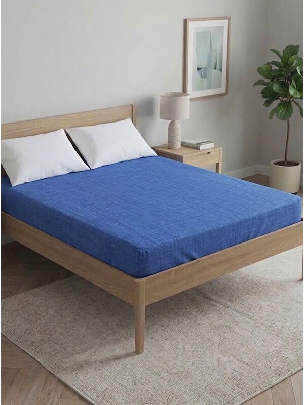 Tabu Home Çift Kişilik Çarşaf Koyu Mavi