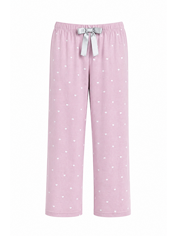 Formo Kadın Desenli Viskon Düz Paça Pijama Altı