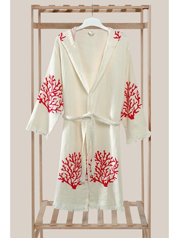 Mulberry Müslin Organik Bornoz %100 Pamuk