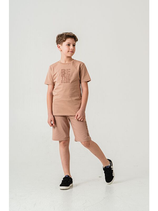 Mışıl Kids Be The Best Baskılı  Erkek Çocuk Şort - Tişört Takımı
