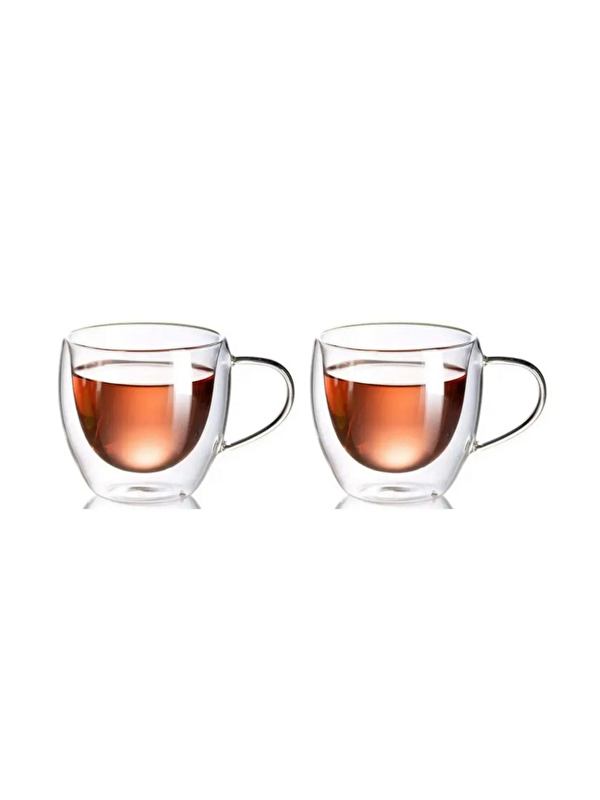 Kitchen Design Lab Çift Cidarlı Cam Kupa 250 ml 2 Adet 2037