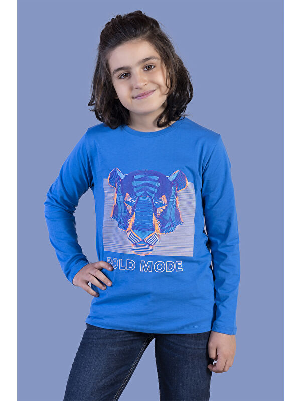 Toontoykids Erkek Çocuk Kabartma Baskılı Tişört