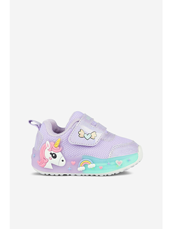Vicco Meli Işıklı Kız Bebek Lila Spor Ayakkabı
