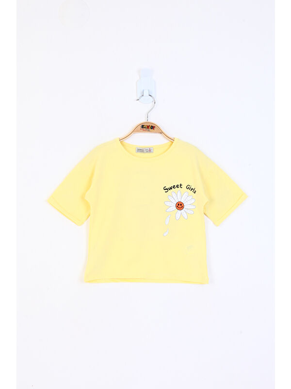 Toontoykids Kız Çocuk Baskılı Tişört