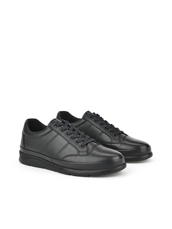 Erkek Hakiki Deri Ayakkabı 1511002Z652 Siyah - Görsel 3