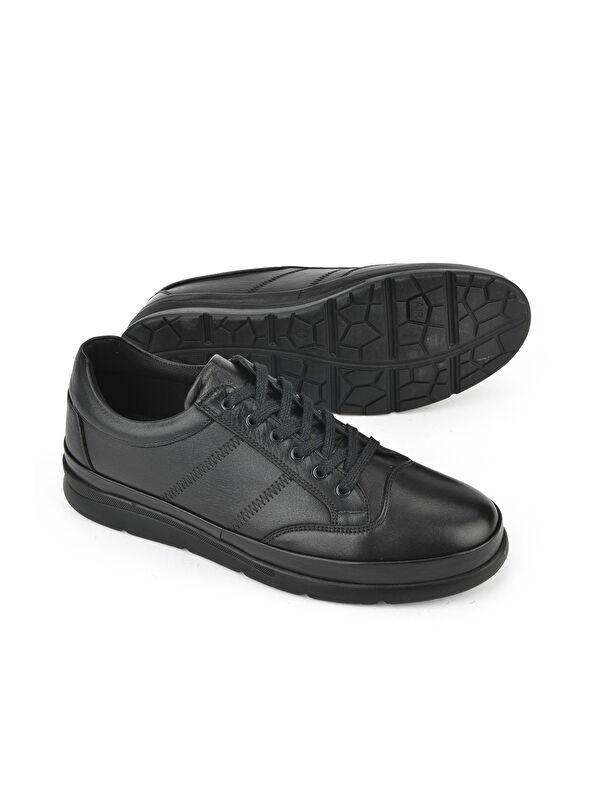 Erkek Hakiki Deri Ayakkabı 1511002Z652 Siyah - Görsel 5